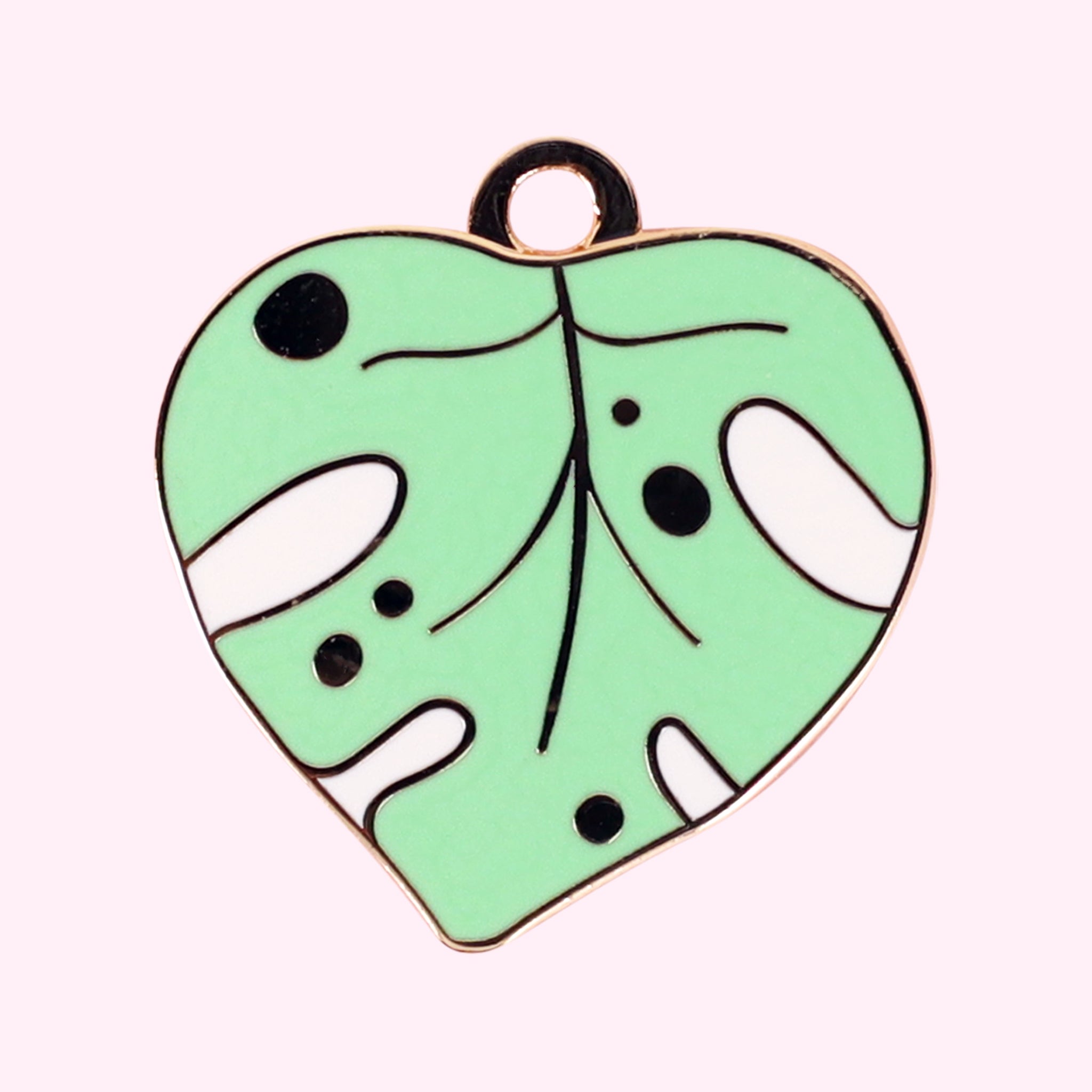 Pet ID Tag - Monstera Leaf