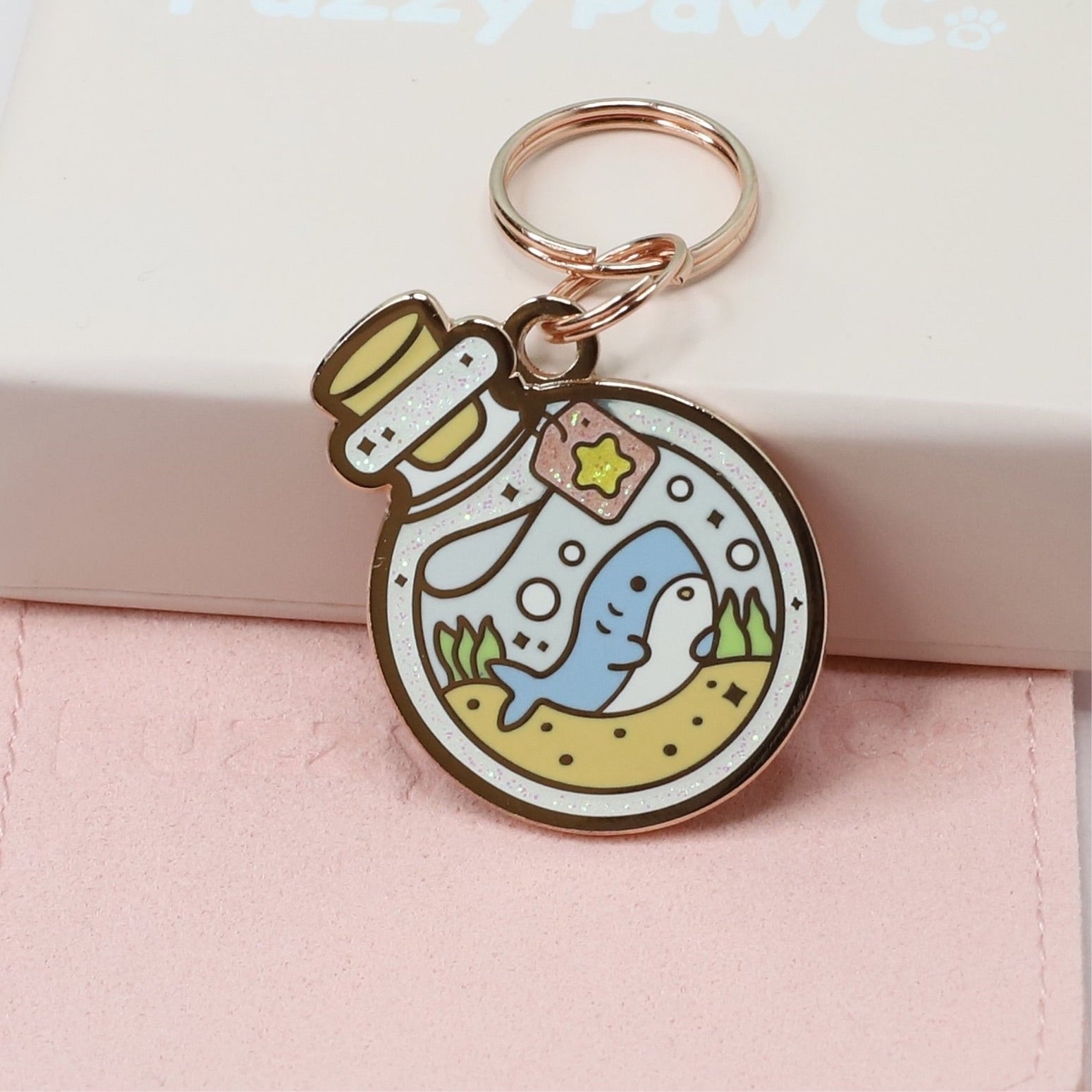 Pet ID Tag - Shark in a Bottle