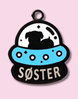 Pet ID Tag - Alien Spaceship