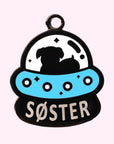 Pet ID Tag - Alien Spaceship