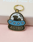 Pet ID Tag - Alien Spaceship